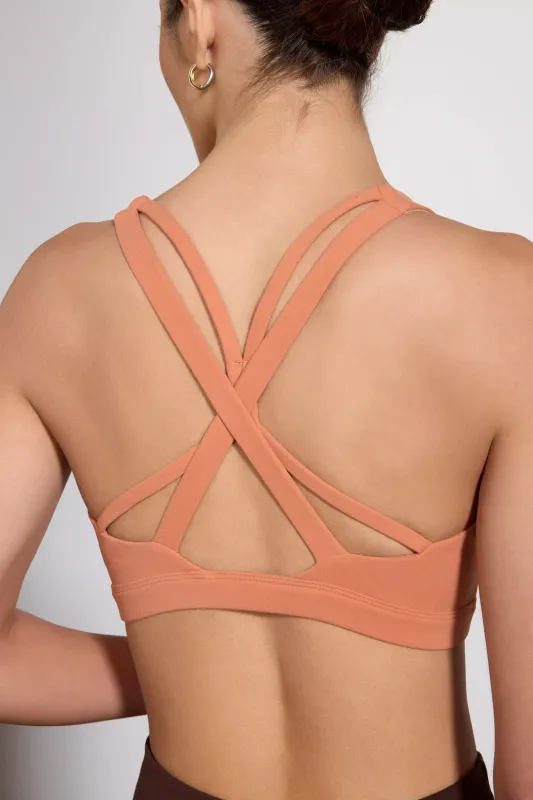 Velocity Sports Bra with Support - Sunburn sold by MPG