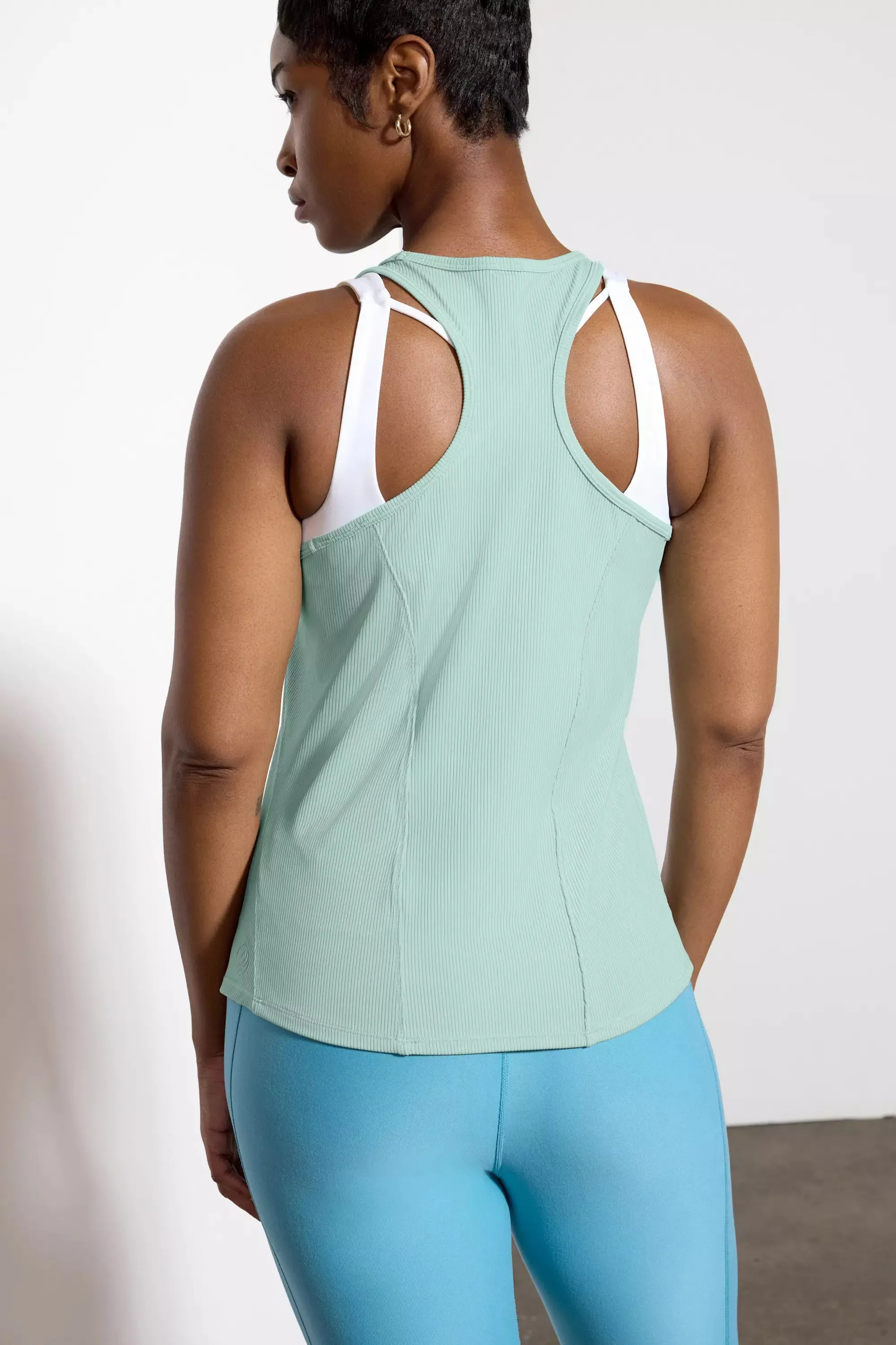 Vivid Racer Back Tank - Blue Haze sold by MPG product image thumbnail 3