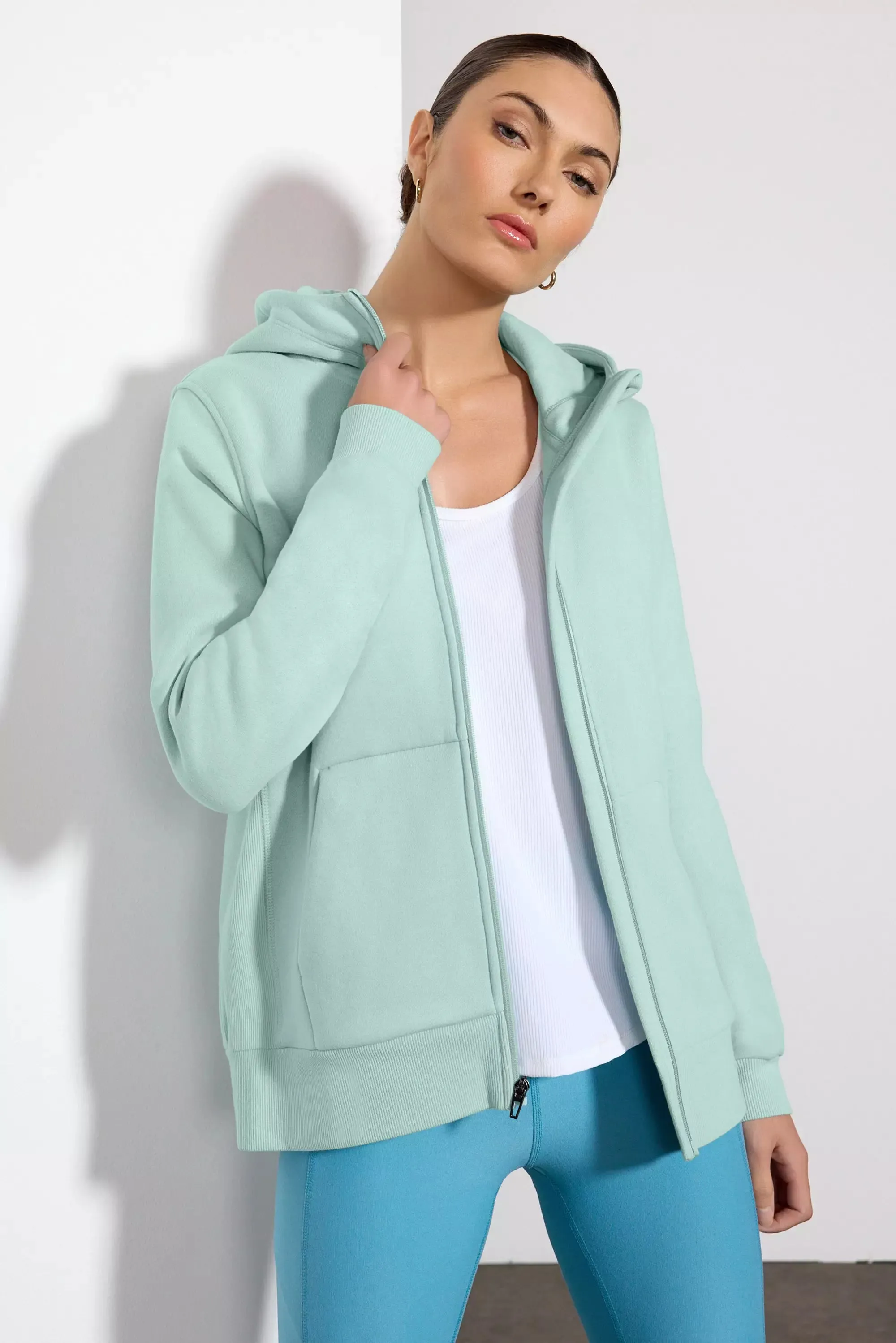 Luxefleece Zip-Up Hoodie - Blue Haze sold by MPG product image thumbnail 5