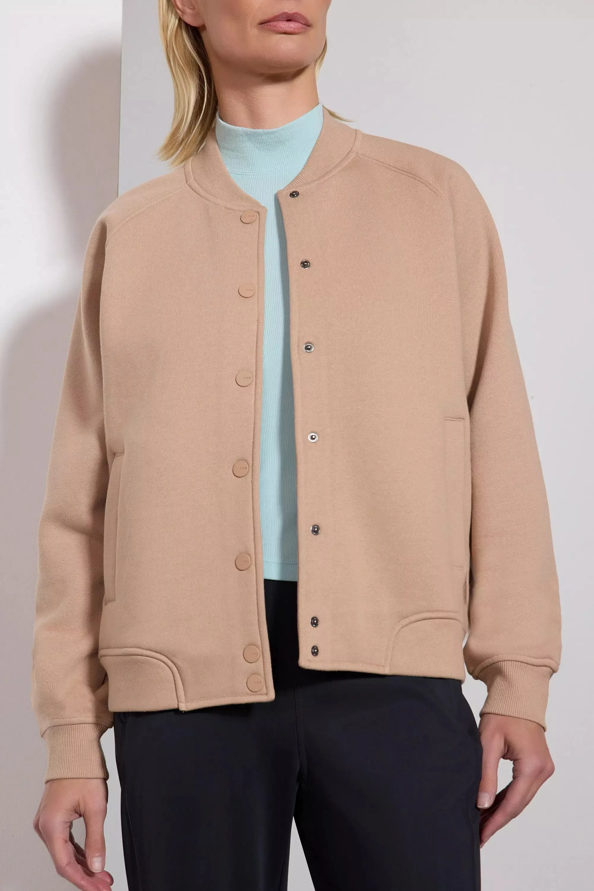 Luxefleece Bomber Jacket - Warm Taupe sold by MPG product image thumbnail 5