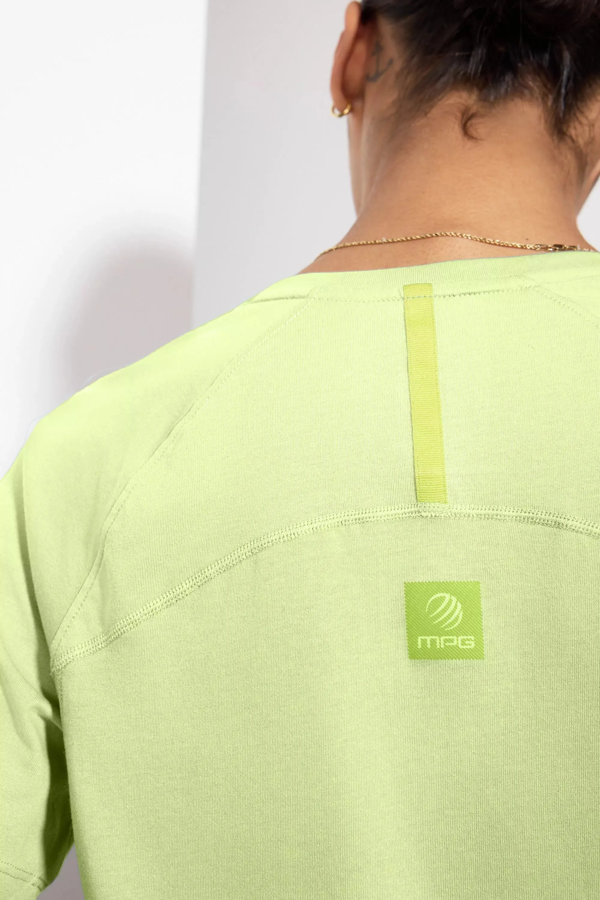 Achieve Pocket Tee with Mesh Panel - Shadow Lime sold by MPG product image thumbnail 5