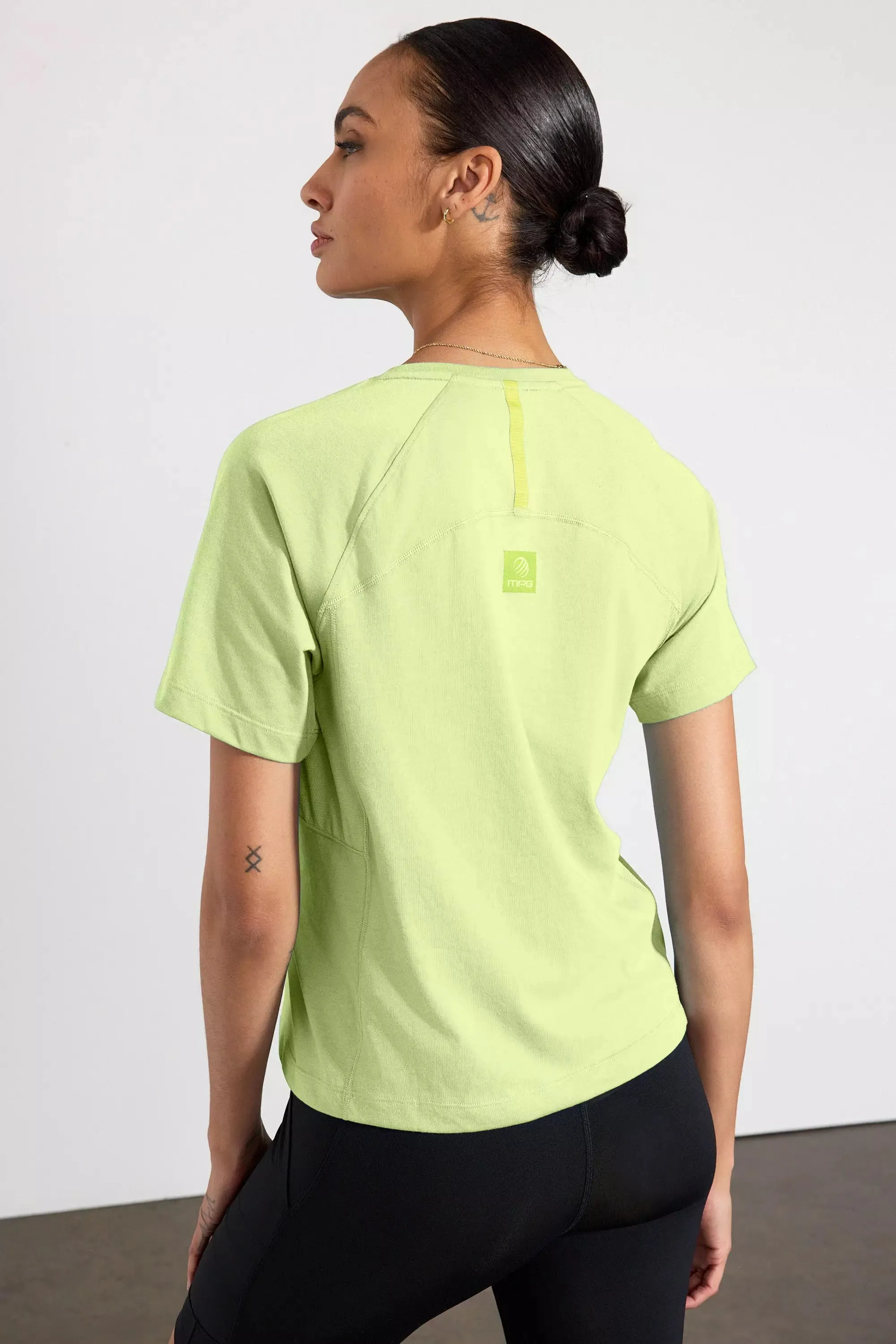 Achieve Pocket Tee with Mesh Panel - Shadow Lime sold by MPG product image thumbnail 3