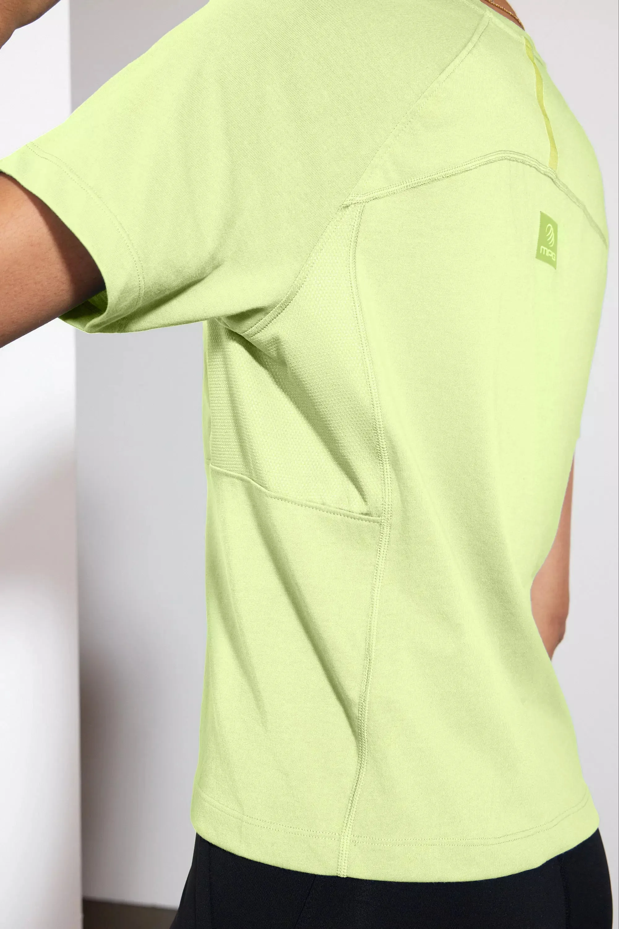 Achieve Pocket Tee with Mesh Panel - Shadow Lime sold by MPG product image thumbnail 4