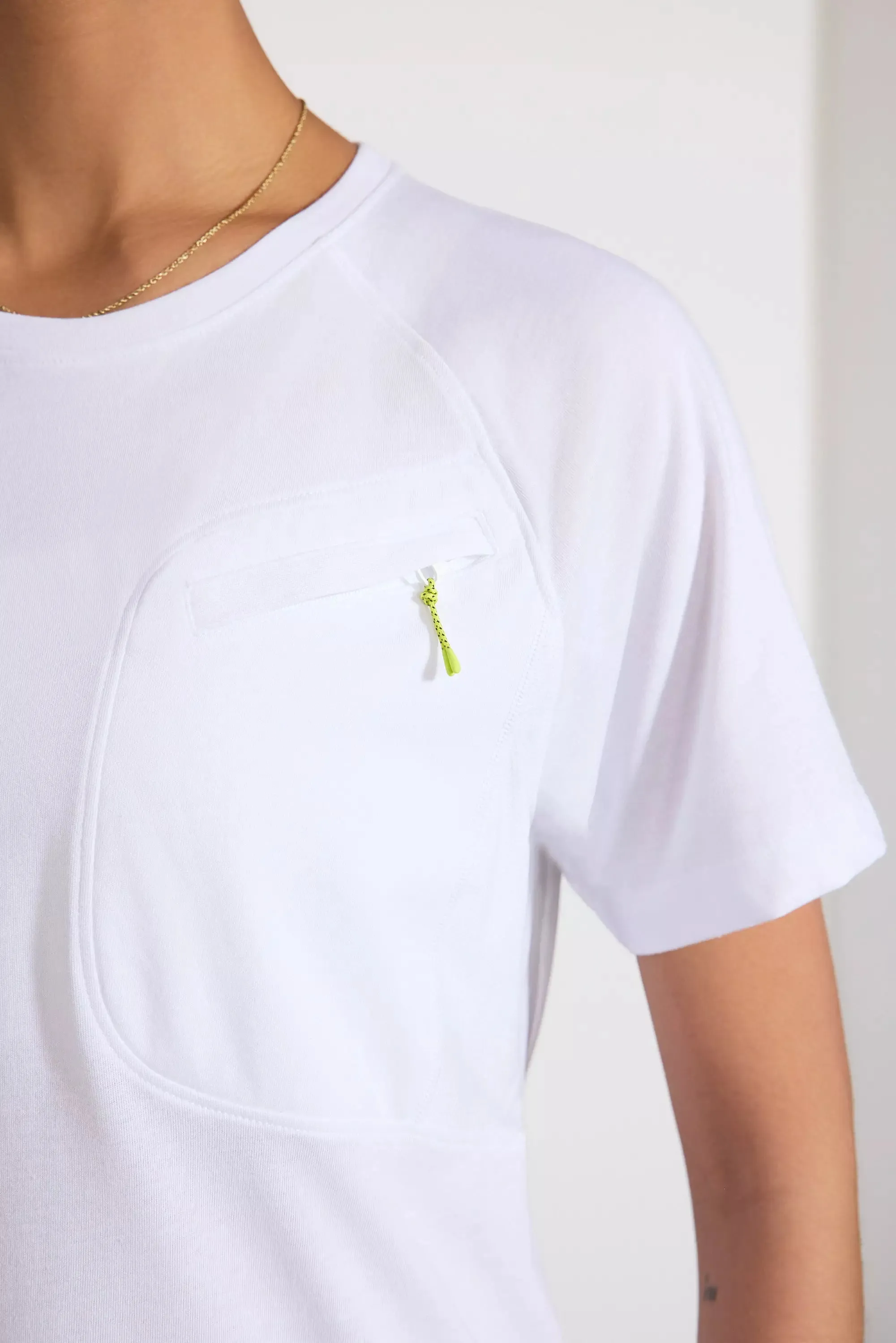 Achieve Pocket Tee with Mesh Panel - White sold by MPG product image thumbnail 5