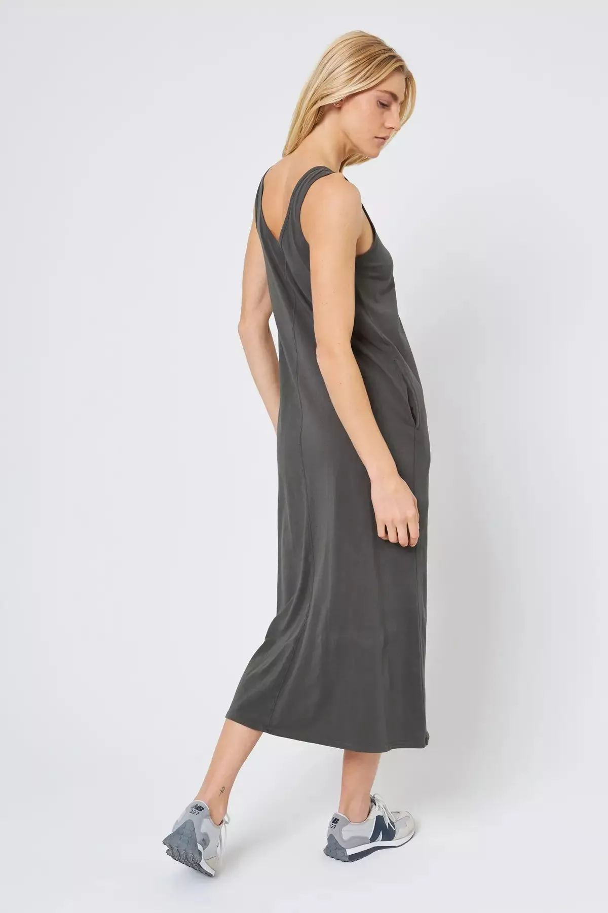 Calm V-Neck Dress - Bay Leaf sold by MPG product image thumbnail 3