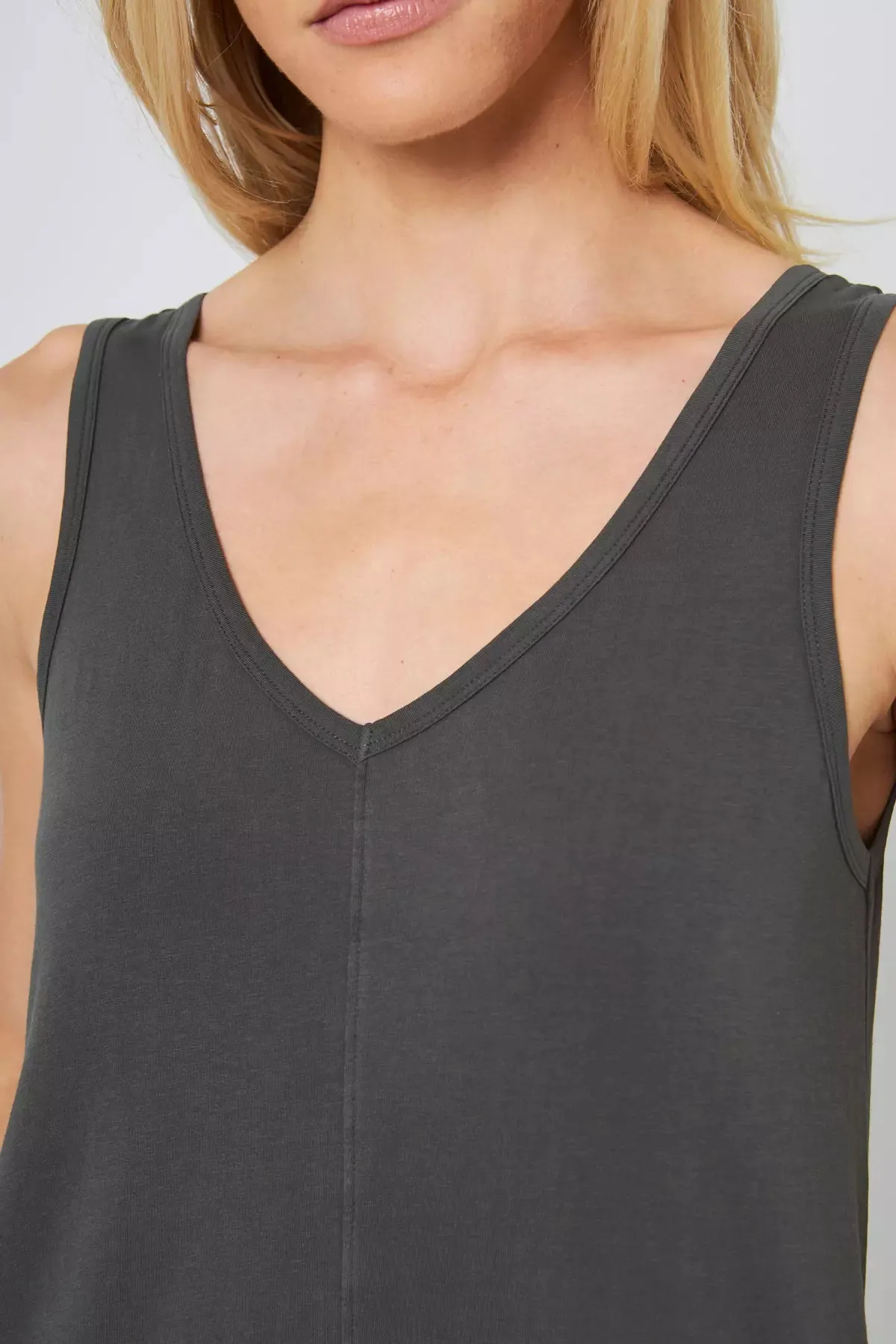 Calm V-Neck Dress - Bay Leaf sold by MPG product image thumbnail 5