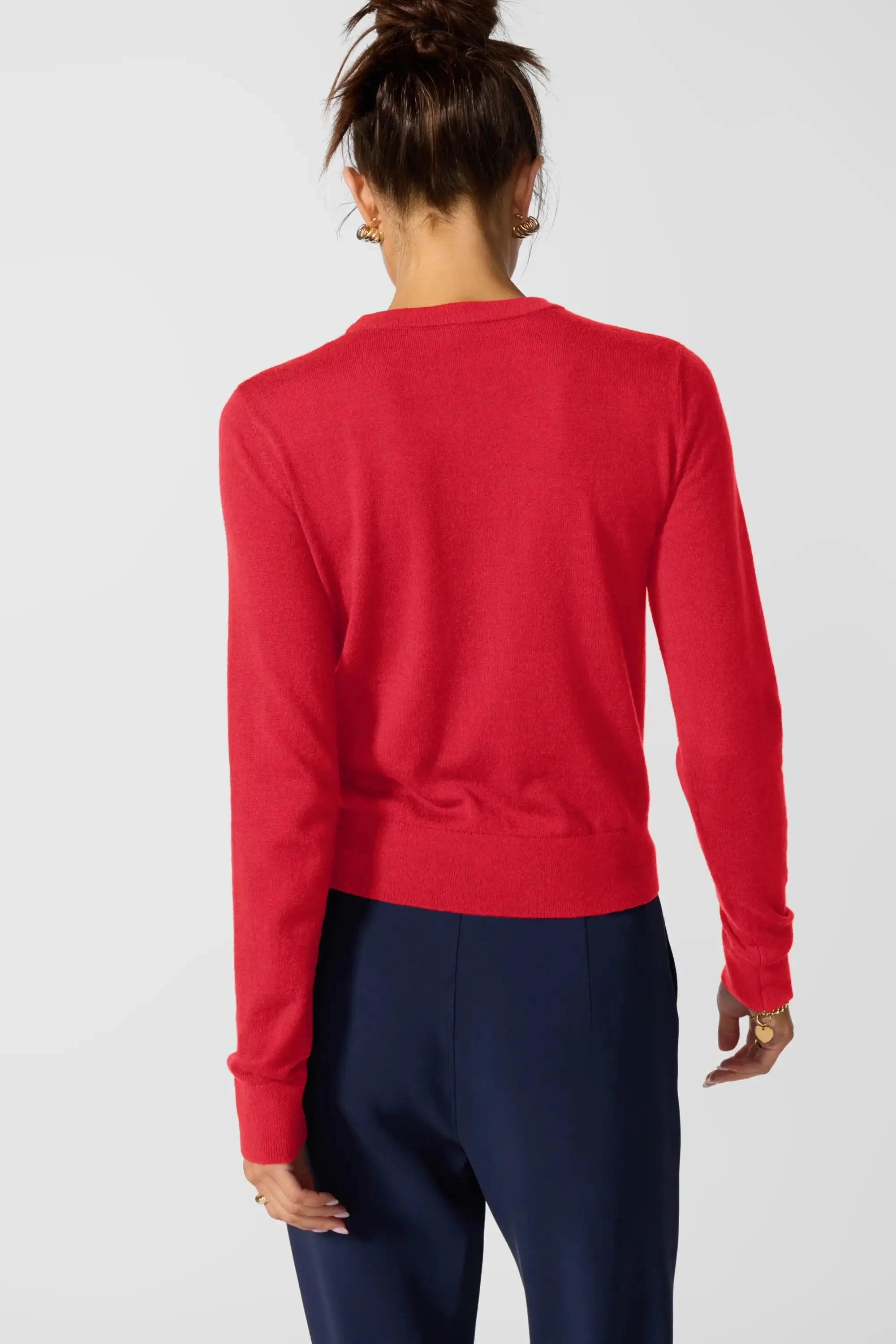 Merino Crew Neck - Tomato Puree sold by MPG product image thumbnail 3