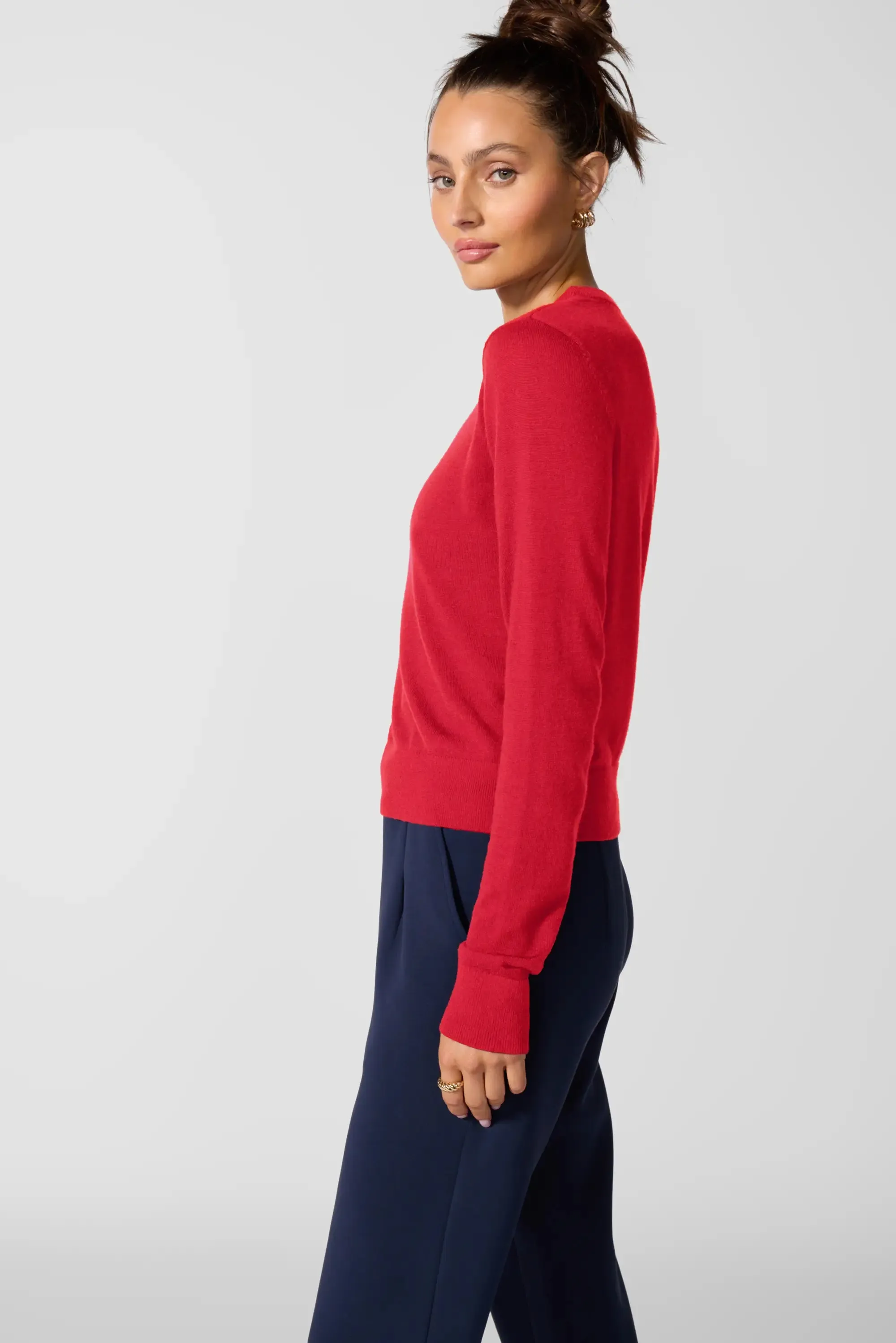 Merino Crew Neck - Tomato Puree sold by MPG product image thumbnail 5