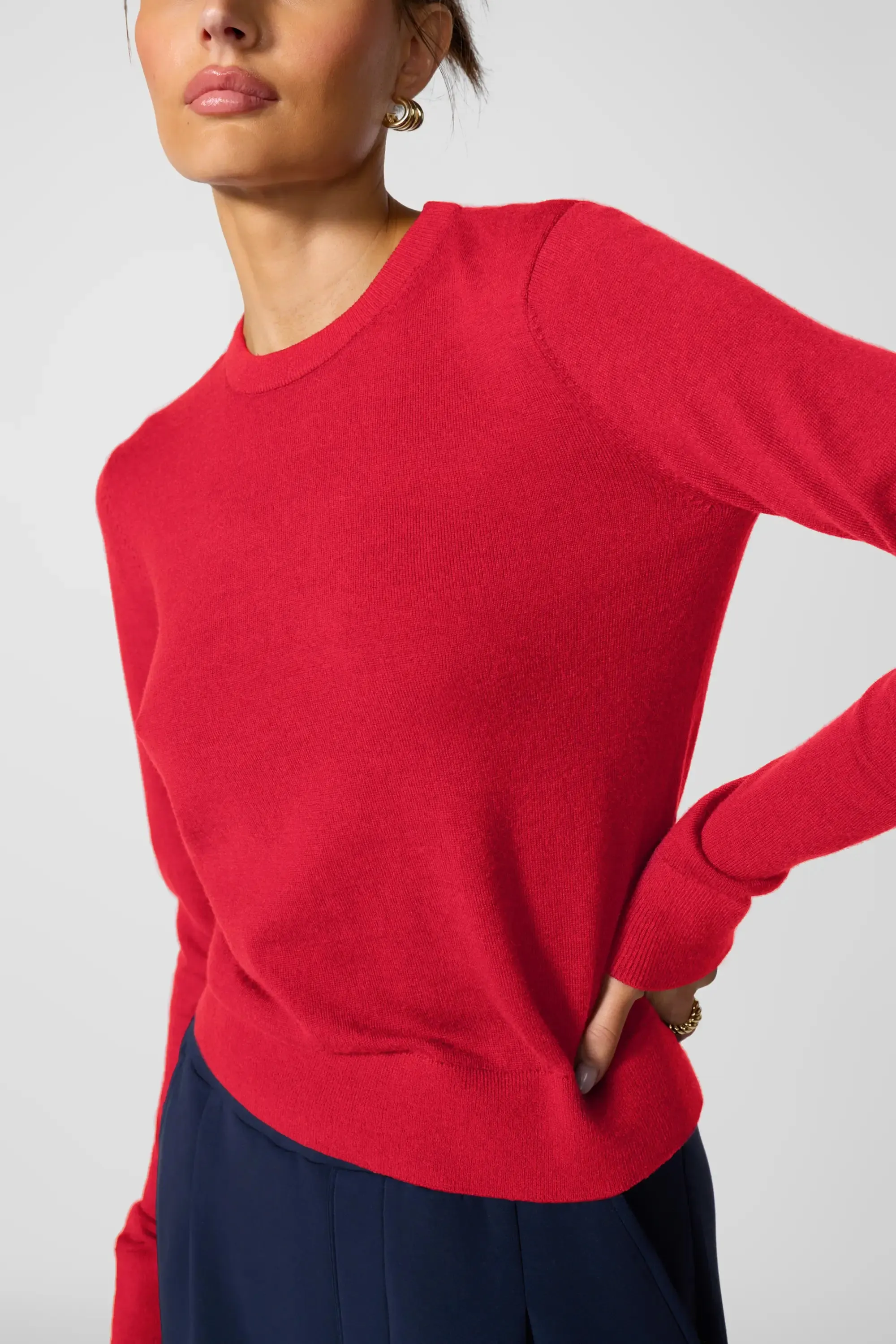 Merino Crew Neck - Tomato Puree sold by MPG product image thumbnail 4