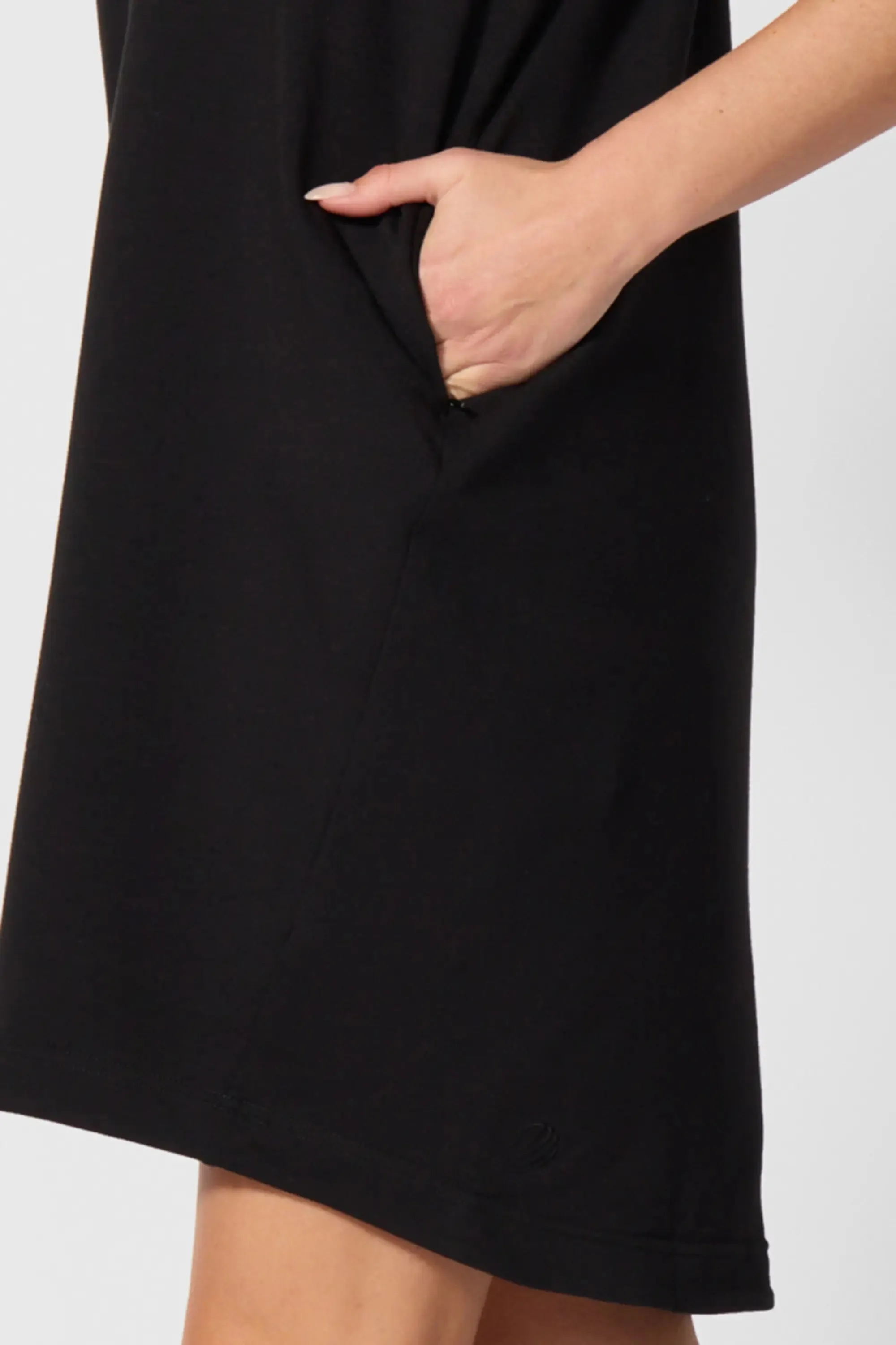 Luxe Terry T-Shirt Dress - Black sold by MPG product image thumbnail 4