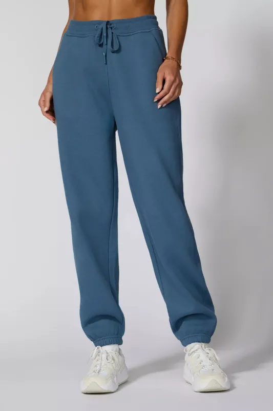 Luxefleece Relaxed Jogger - Petrol Blue sold by MPG