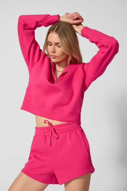 Luxefleece 1/4 Zip Sweatshirt - Fuchsia Purple sold by MPG