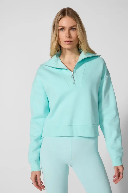 Luxefleece 1/4 Zip Sweatshirt - Limpet Shell sold by MPG