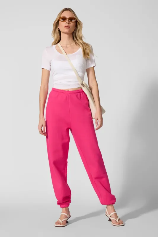 Luxefleece Boyfriend Sweatpant - Fuchsia Purple sold by MPG