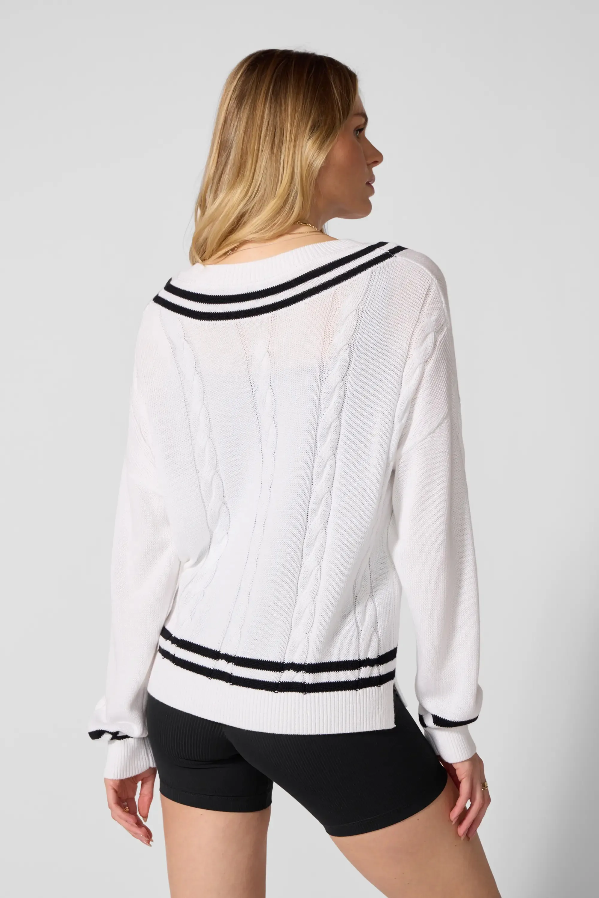 Club Sweater - Brilliant White/Black sold by MPG product image thumbnail 3