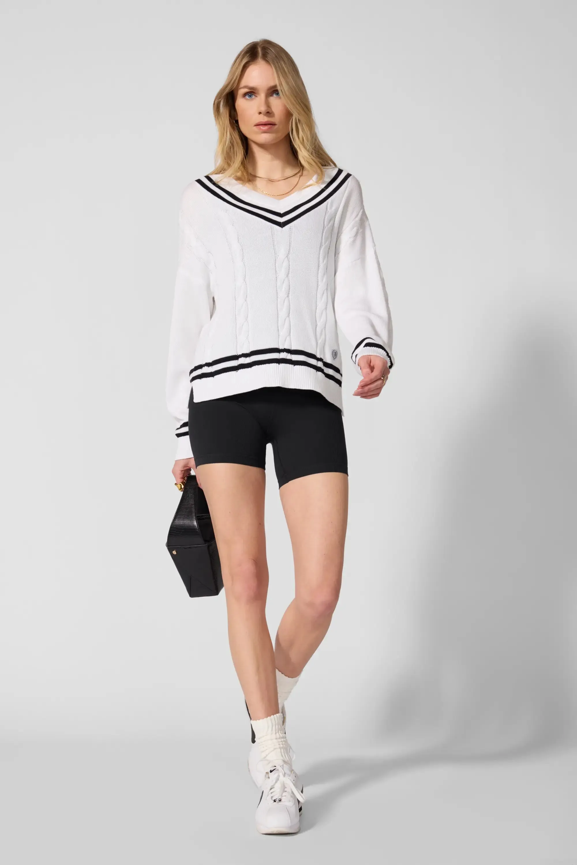Club Sweater - Brilliant White/Black sold by MPG product image thumbnail 2