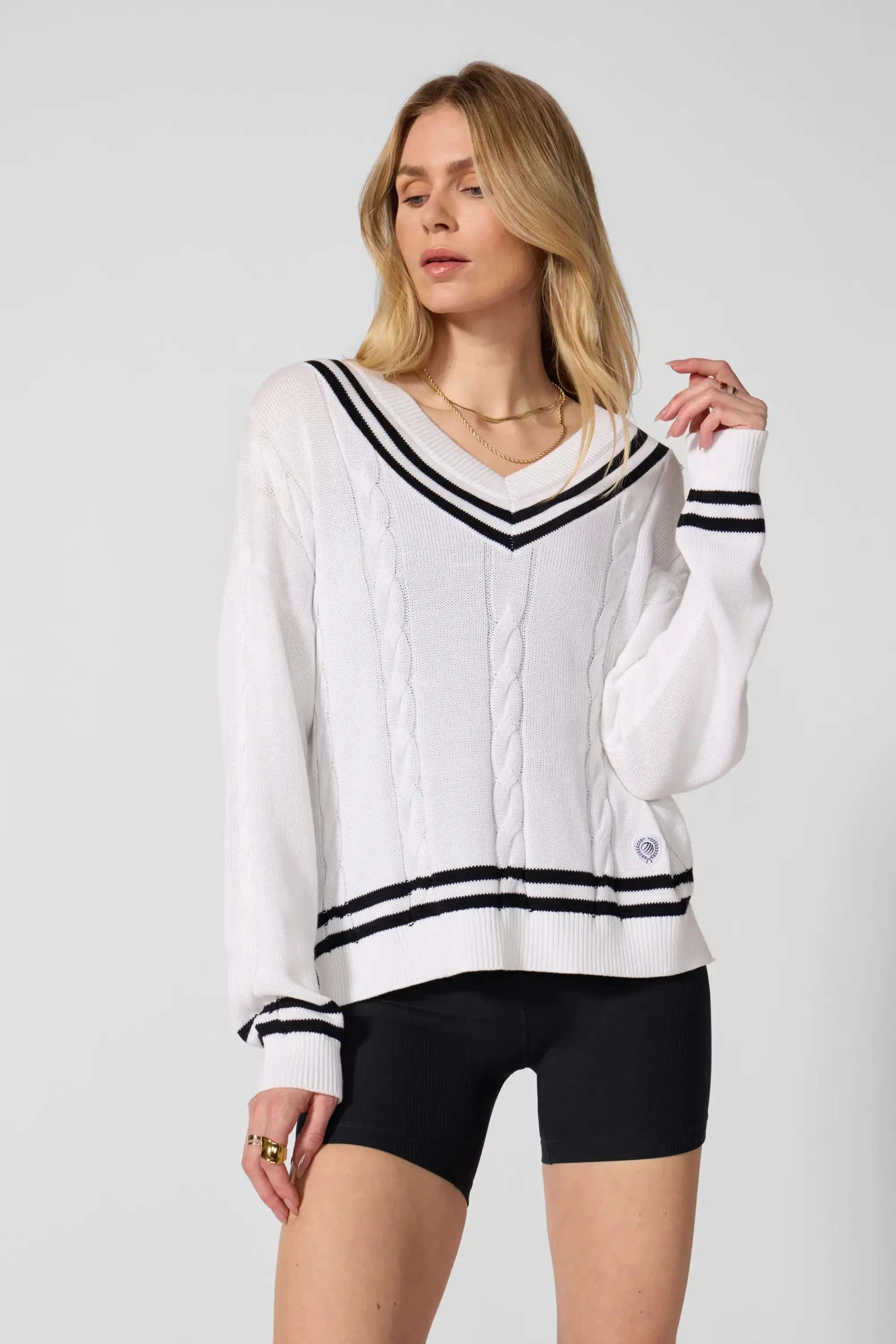 Club Sweater - Brilliant White/Black sold by MPG product image thumbnail 5