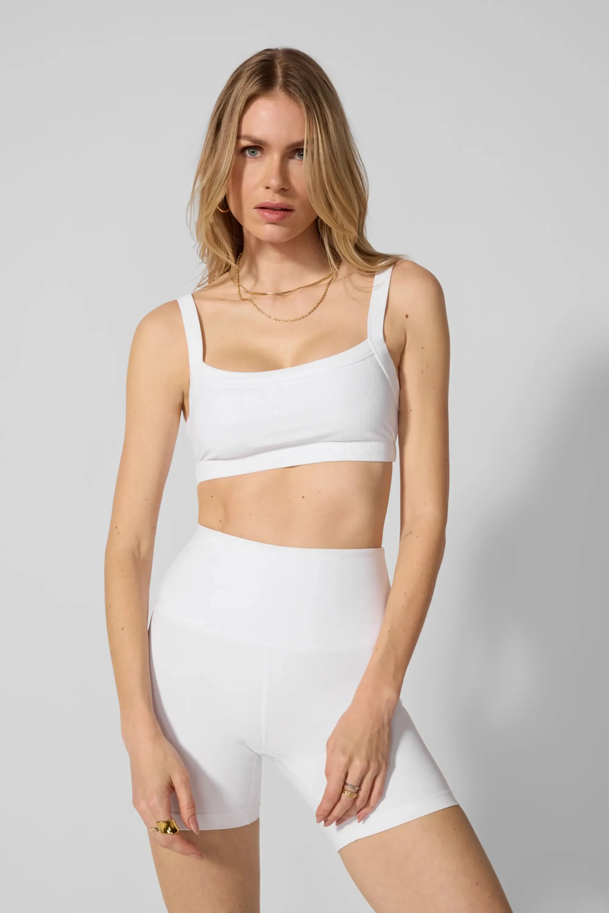 Ribbed Bra - Brilliant White sold by MPG