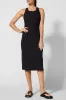 Symphony Ribbed Racer Back Dress - Black sold by MPG