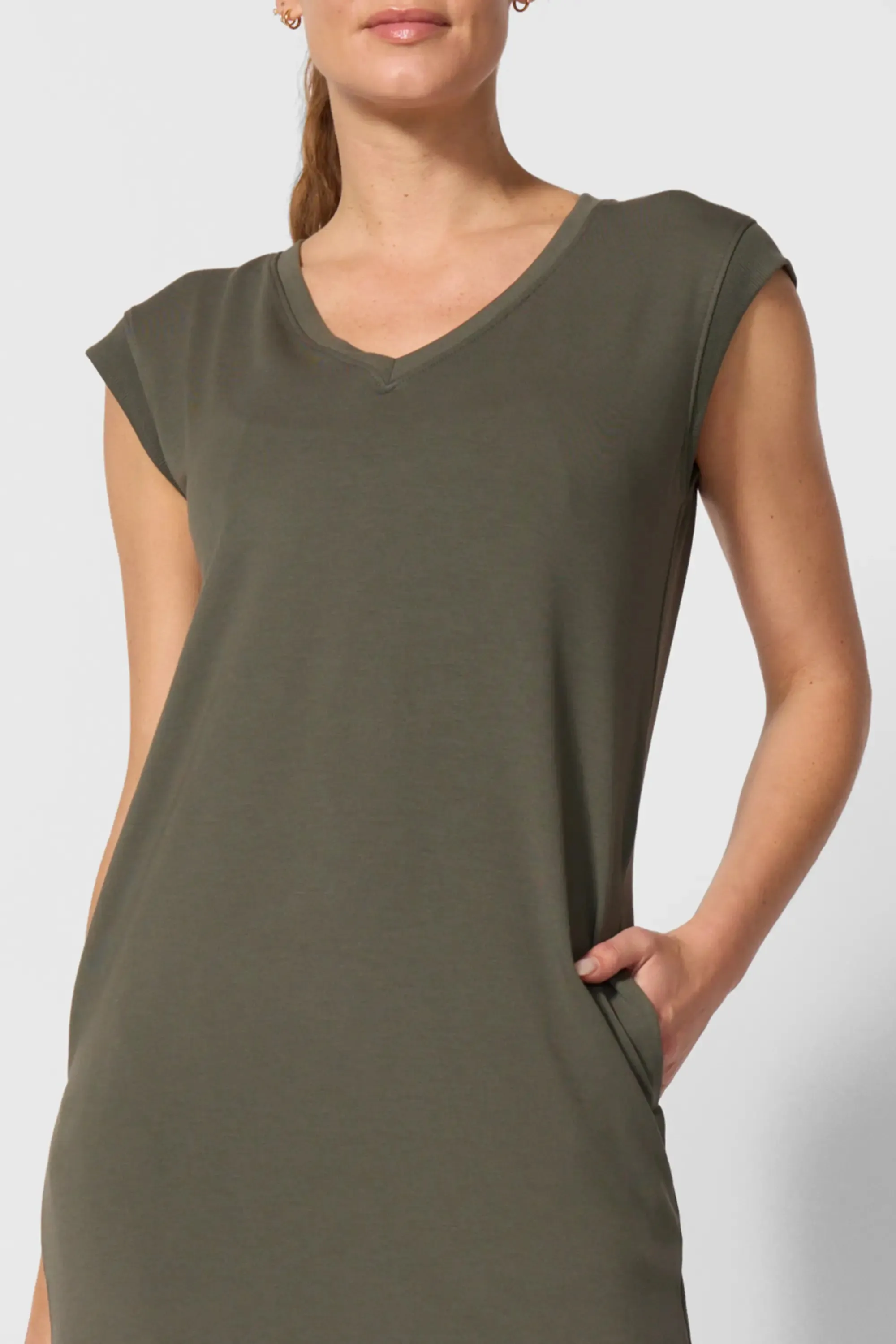 Cozy Fleece Sleeveless Maxi Dress - Kambaba sold by MPG product image thumbnail 4