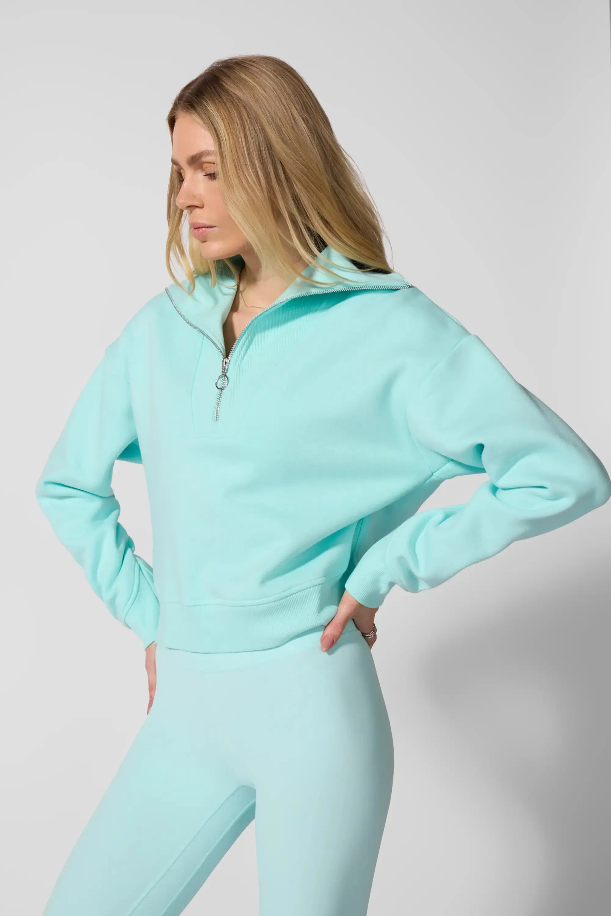 Luxefleece 1/4 Zip Sweatshirt - Limpet Shell sold by MPG product image thumbnail 5