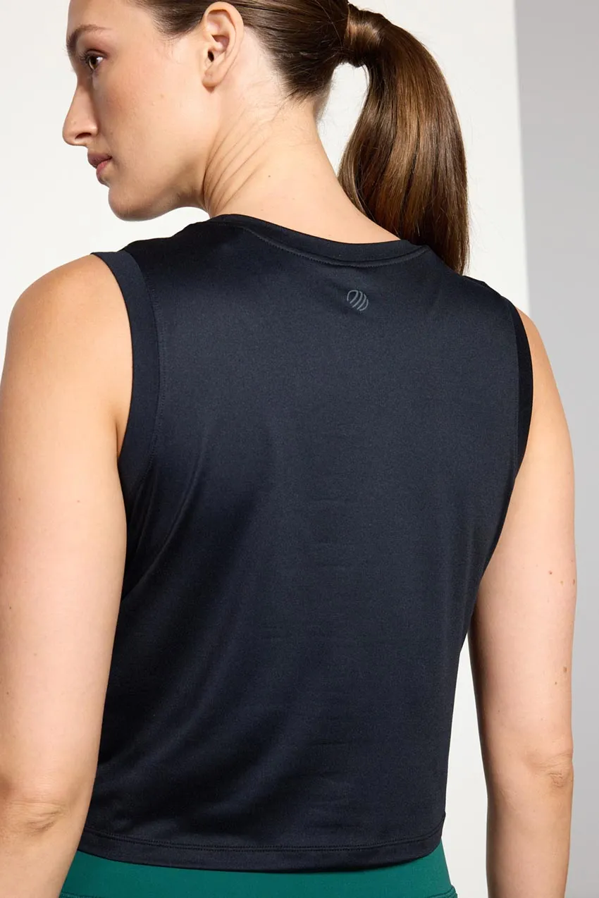 Pace Crop Tank Top - Black sold by MPG product image thumbnail 3