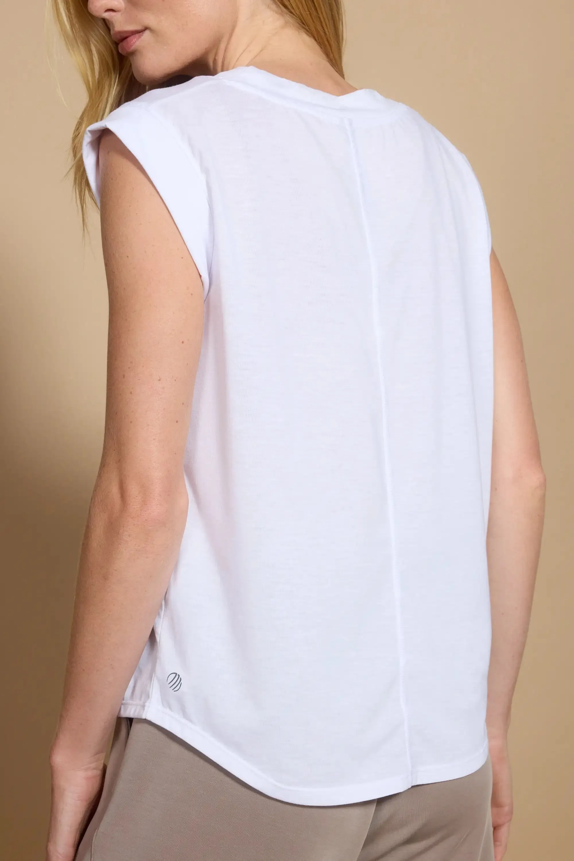 Performance Knit V-Neck Tee - White sold by MPG product image thumbnail 3