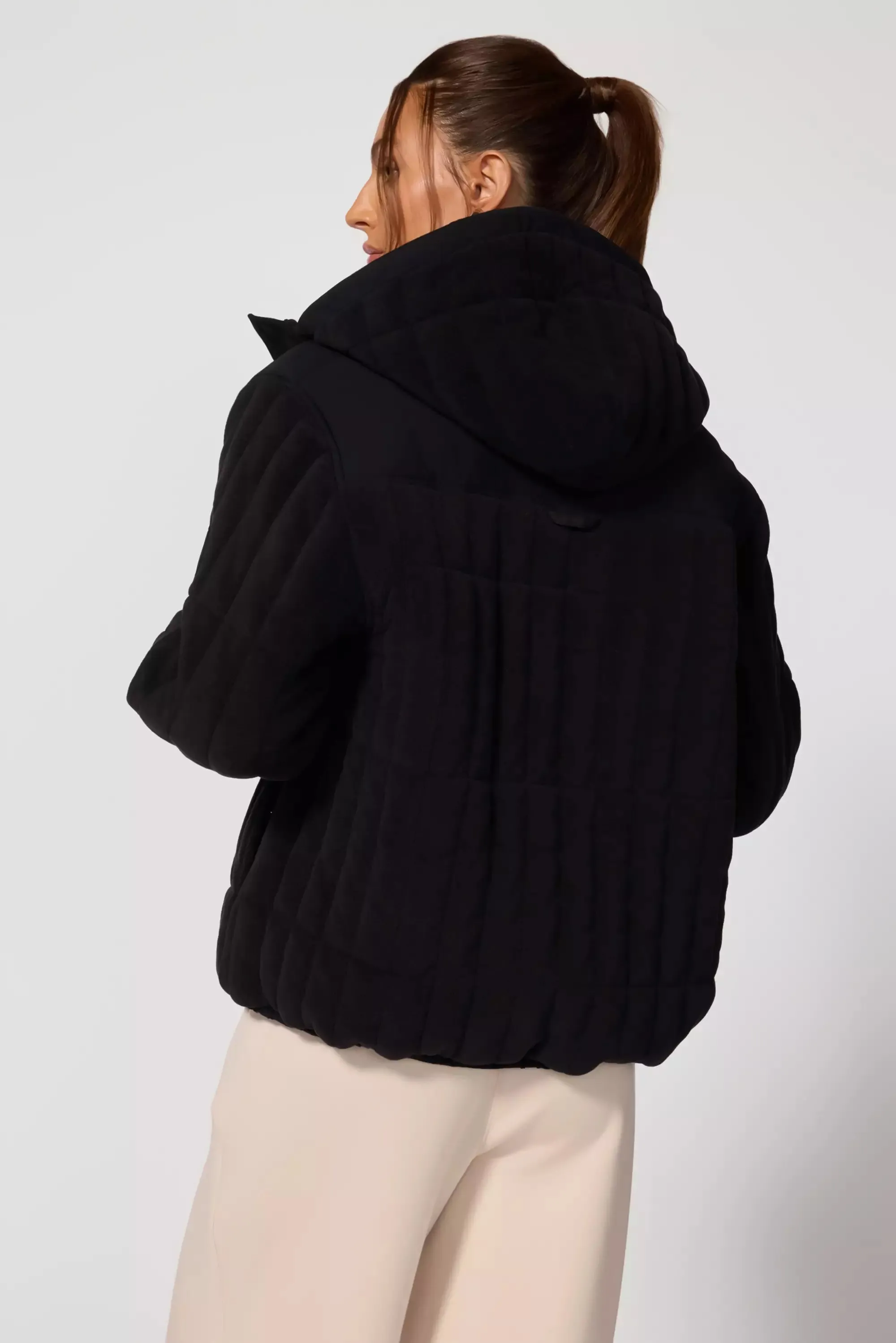 Plush Quilted Jacket - Black sold by MPG product image thumbnail 4