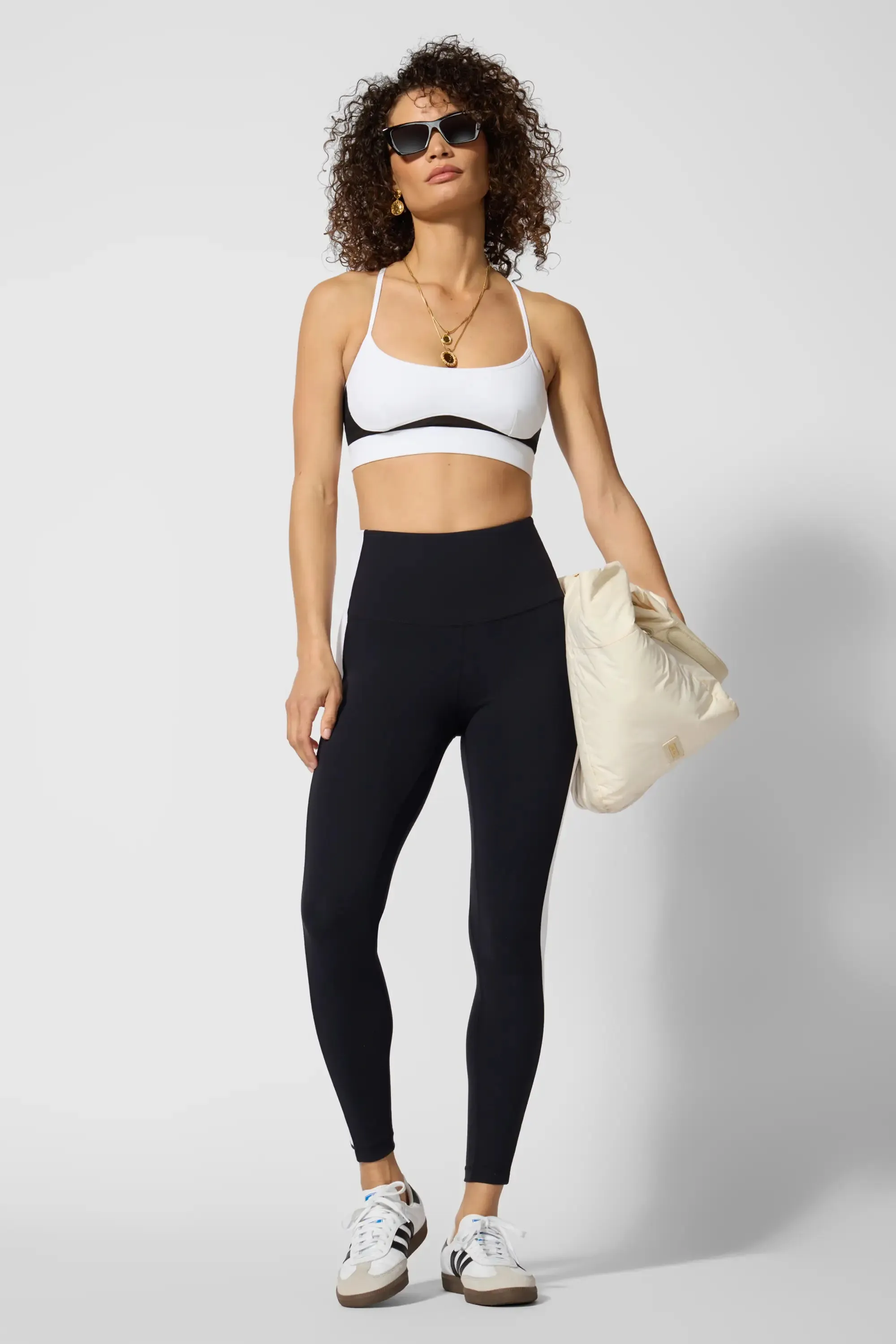 Sculpt Cross Back Bra - Black/Brilliant White sold by MPG product image thumbnail 5