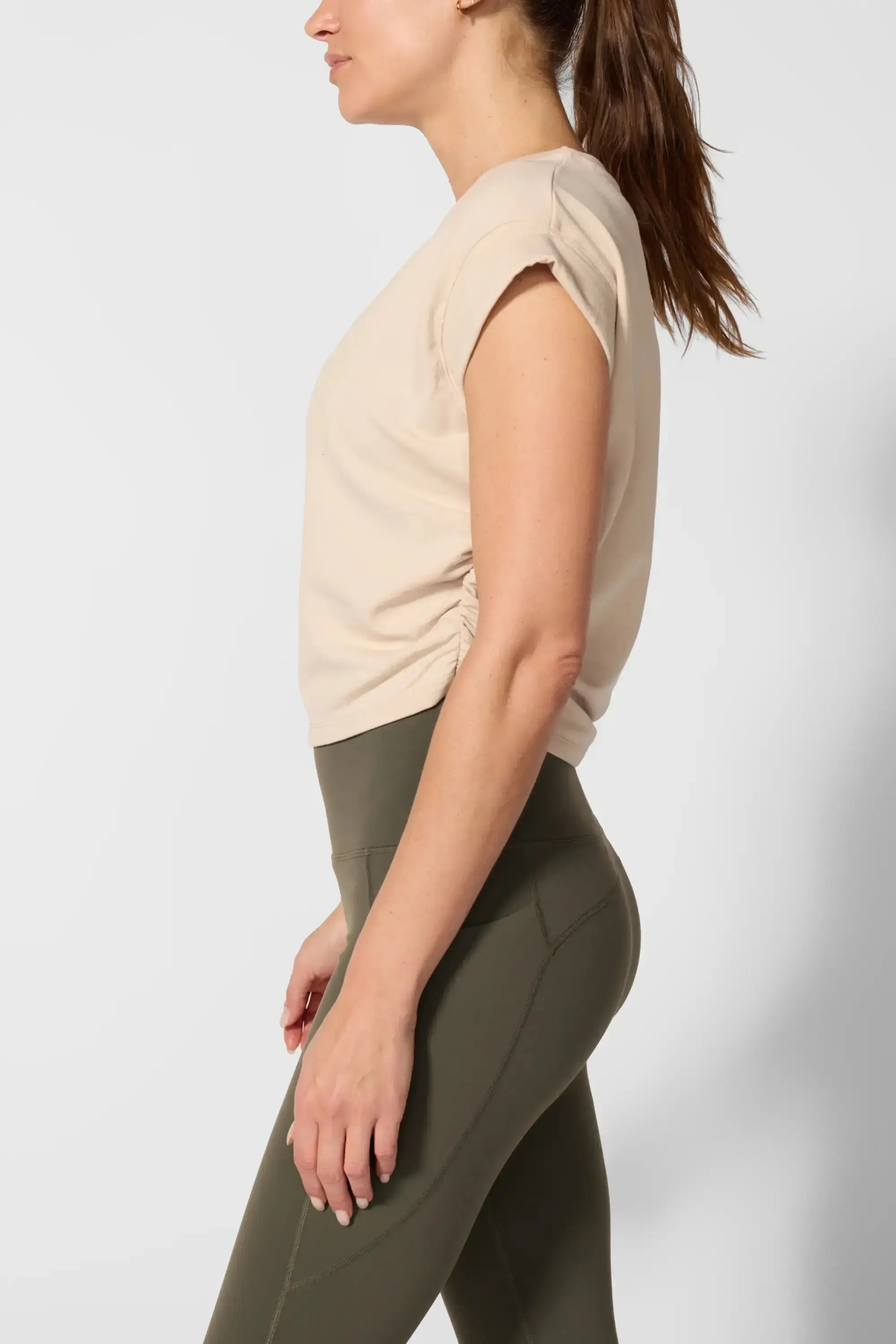 Cozy Fleece Sleeveless Top - Stone sold by MPG product image thumbnail 4