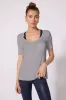 Breeze Pocket Tee - Htr Steel Grey sold by MPG