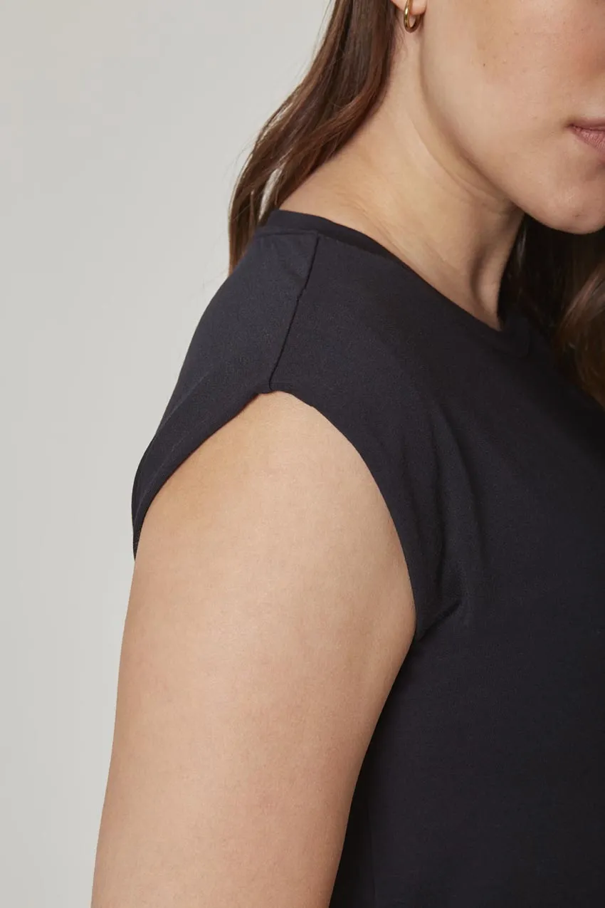 Breeze Tacked Shoulder Top - Black sold by MPG product image thumbnail 4