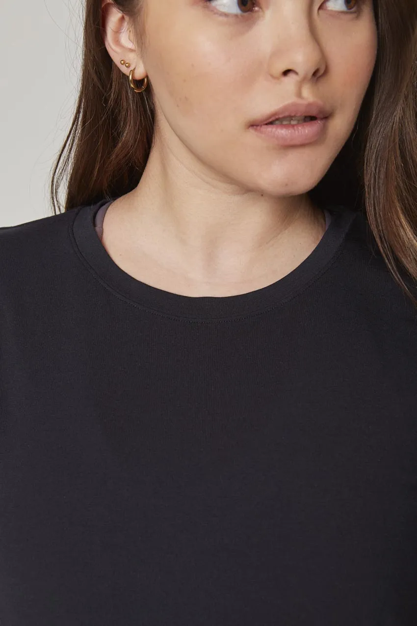 Breeze Tacked Shoulder Top - Black sold by MPG product image thumbnail 5