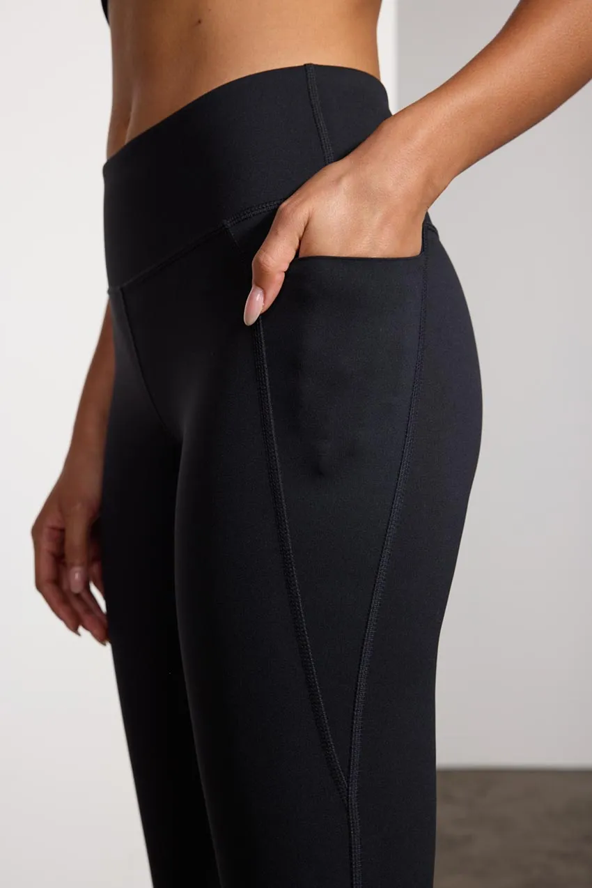 Vital Mid-Rise Side Pocket Legging - Black sold by MPG product image thumbnail 4