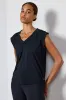 Performance Knit V-Neck Tee - Black sold by MPG