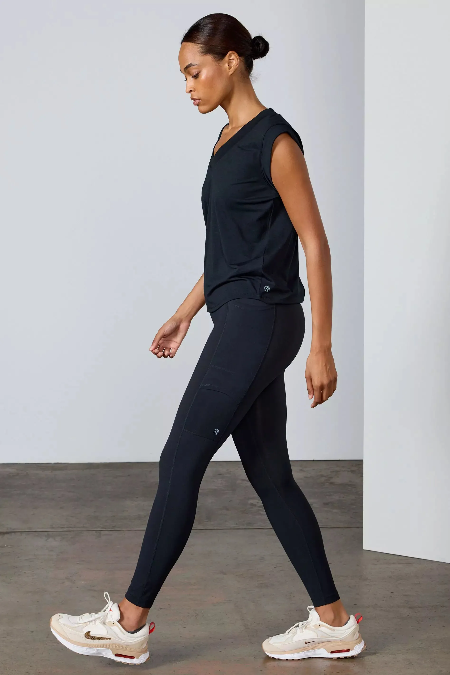 Performance Knit V-Neck Tee - Black sold by MPG product image thumbnail 2