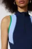 Vital 1/4 Zip Tank - Deep Navy/Hydrangea/Fern sold by MPG