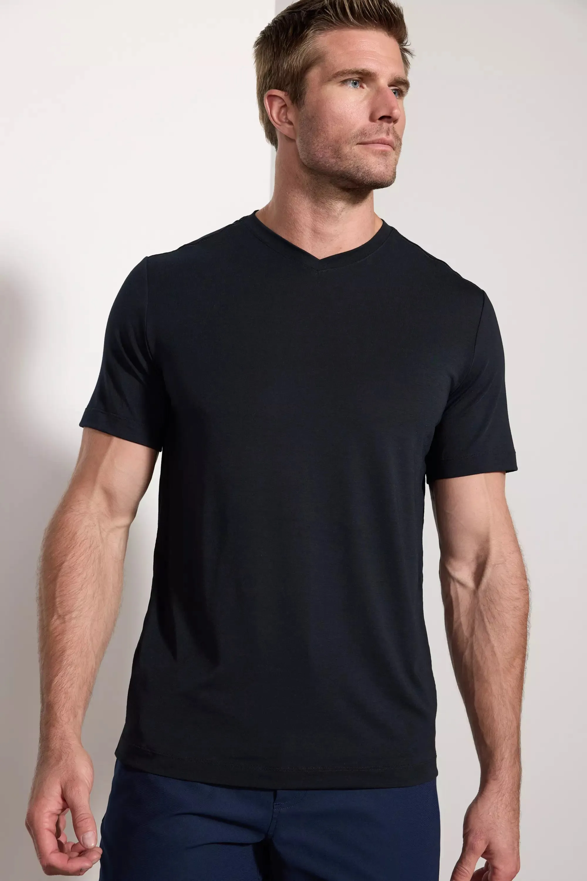 Performance V-Neck Tee - Black sold by MPG
