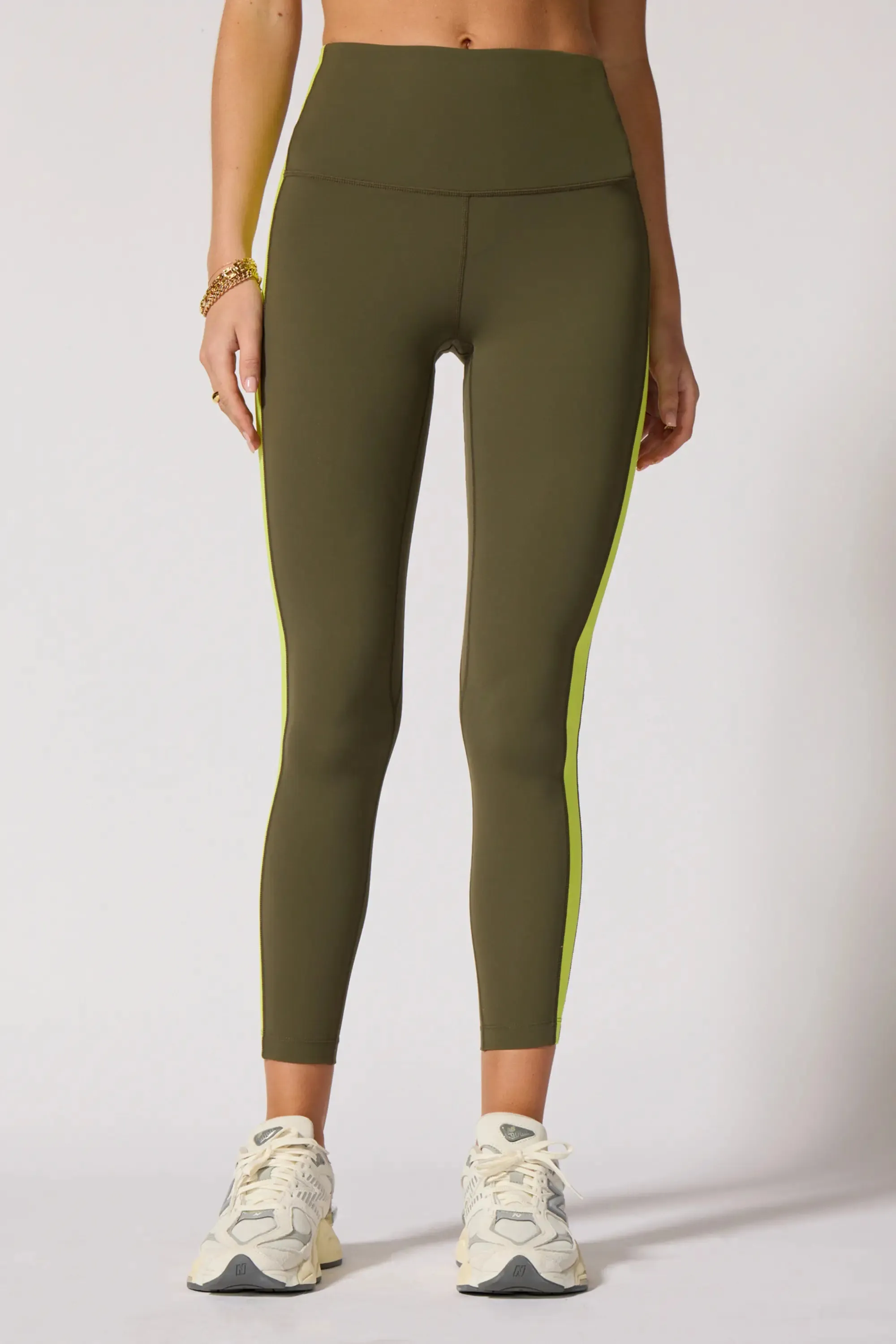 Sculpt Colour Blocked Legging - Ivy Green/Acid Lime sold by MPG product image thumbnail 4