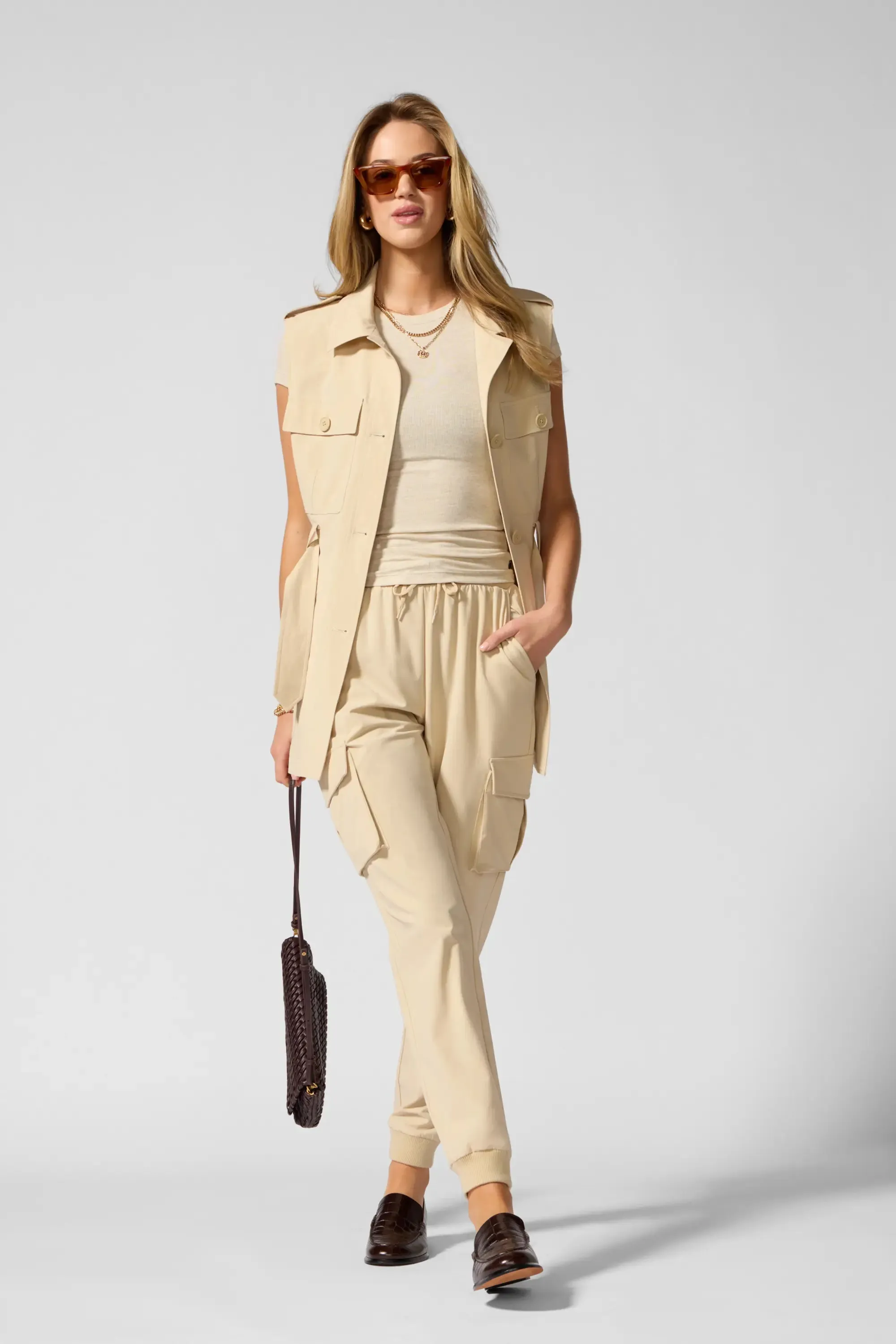 Ripstop Cargo Jogger - Brown Rice sold by MPG product image thumbnail 2