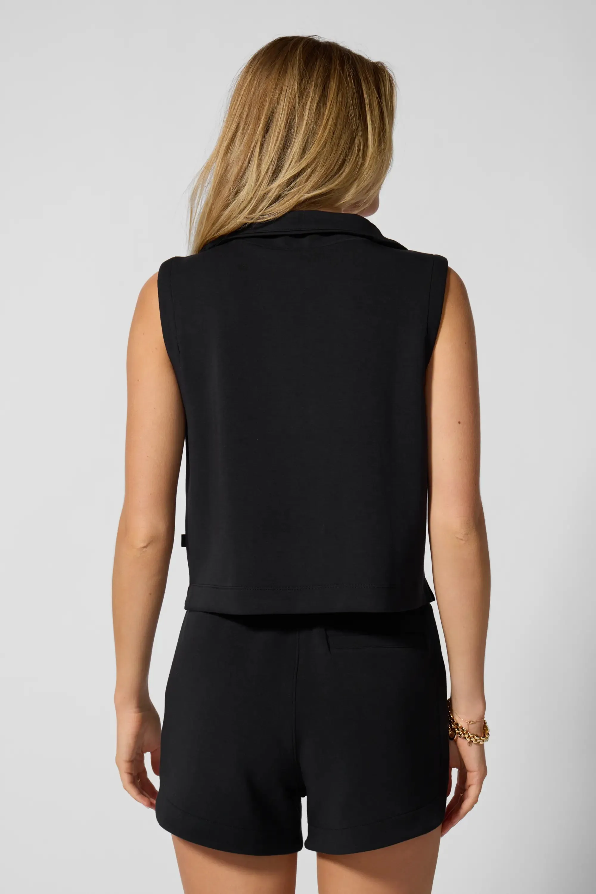 Dreamweave™ Half Zip Mock Neck Tank - Black sold by MPG product image thumbnail 3