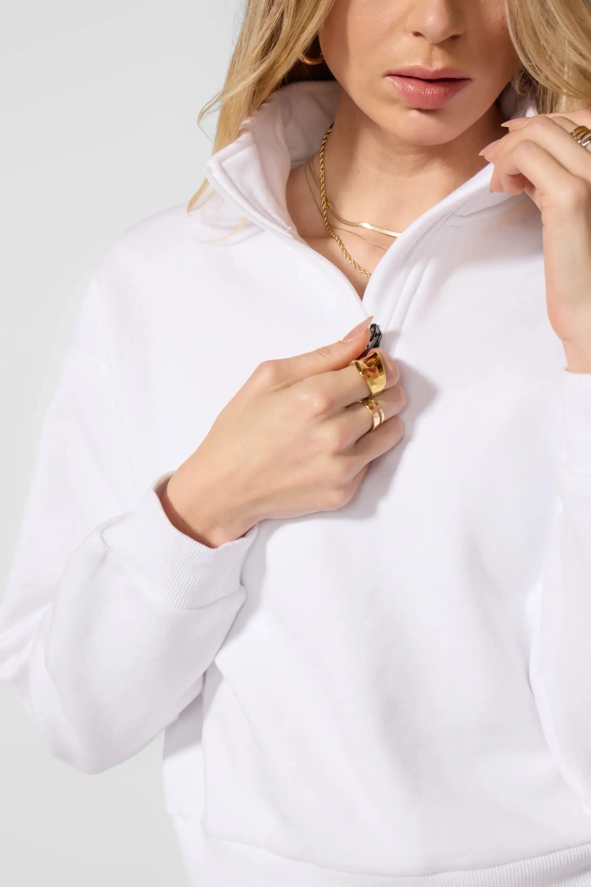 Luxefleece 1/4 Zip - Brilliant White sold by MPG product image thumbnail 4