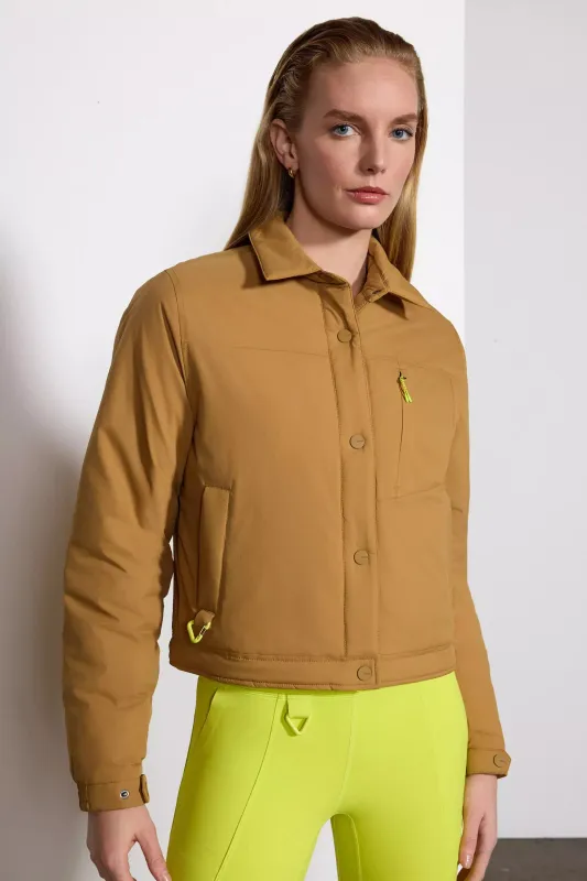 Captivate Shirt Jacket - Bistre sold by MPG