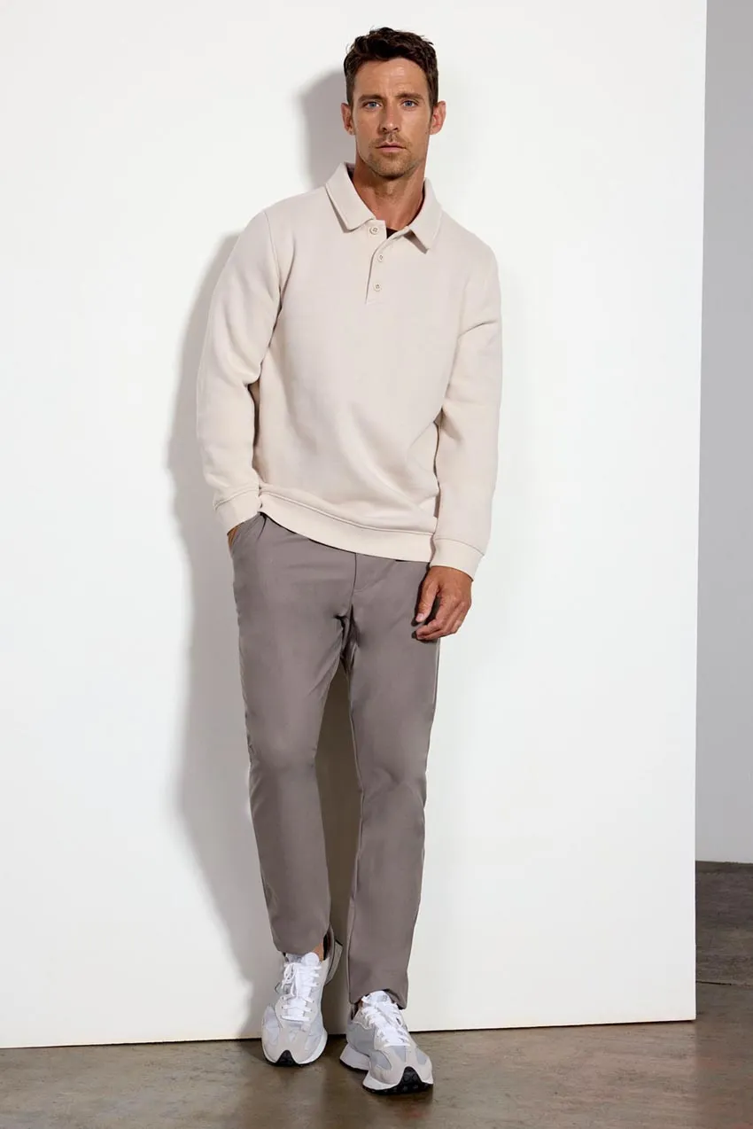 Men's Luxefleece Polo - Stone sold by MPG product image thumbnail 2