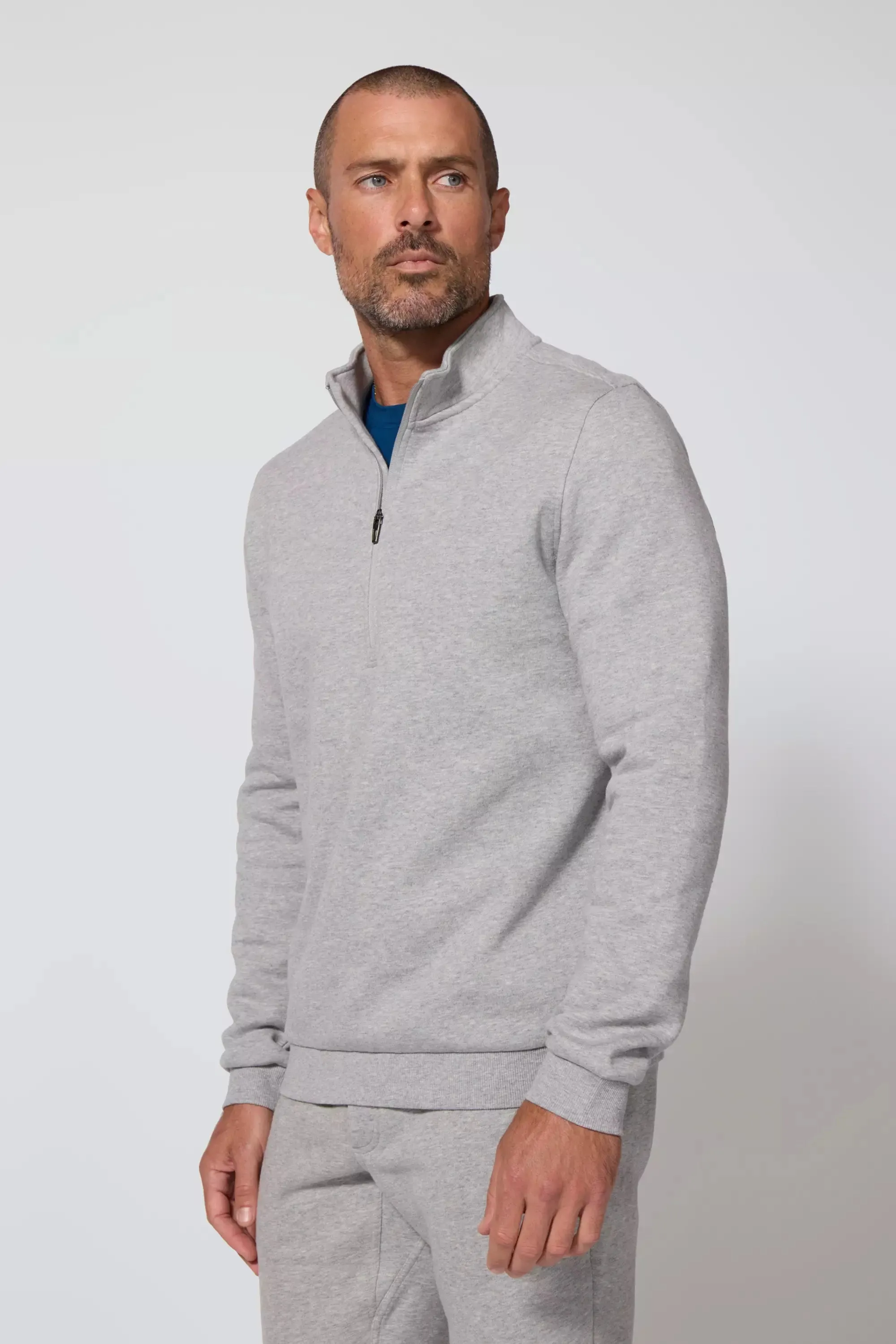 Men's Luxefleece 1/4 Zip - Htr Concrete sold by MPG product image thumbnail 4