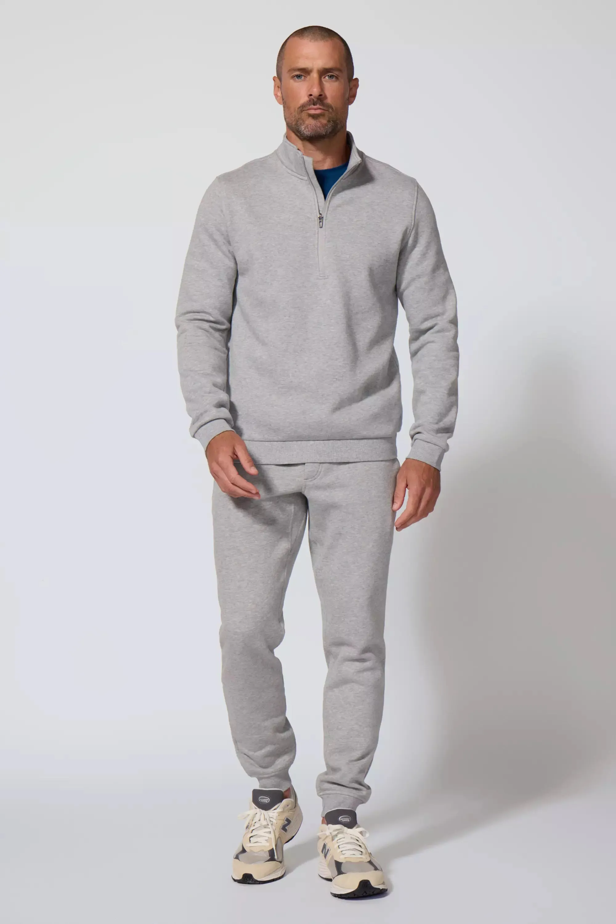 Men's Luxefleece 1/4 Zip - Htr Concrete sold by MPG product image thumbnail 2