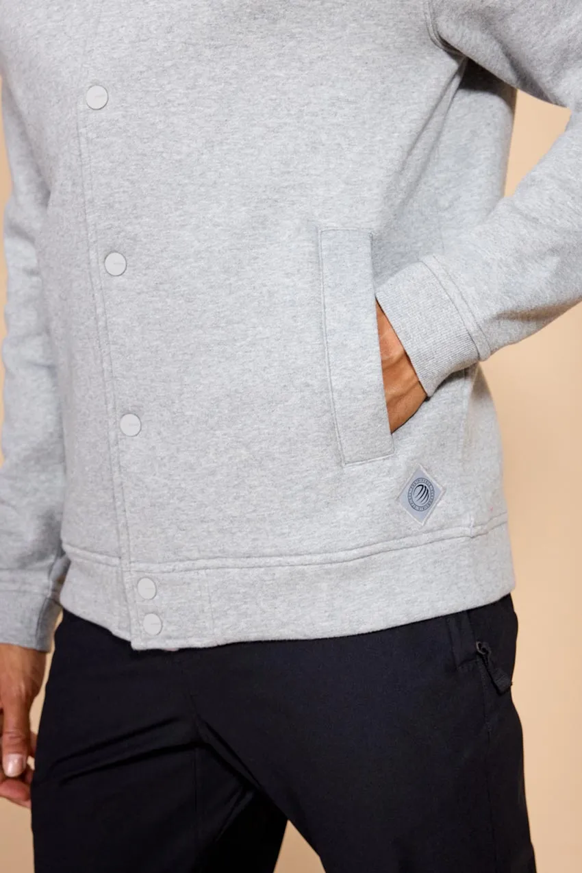 Men's Luxefleece Bomber Jacket - Htr Concrete sold by MPG product image thumbnail 5