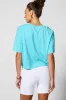 Pima Cotton Boyfriend Tee - Sea Jet sold by MPG