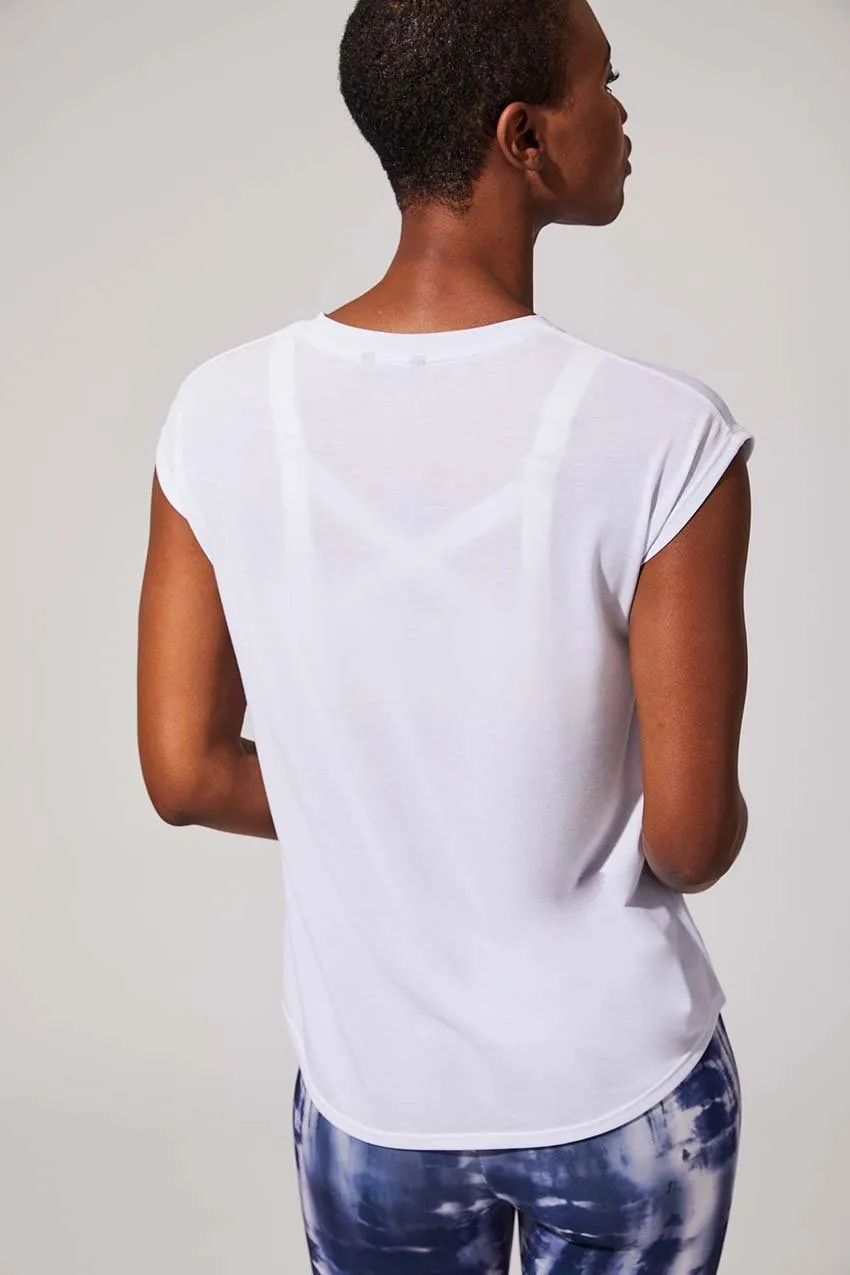 Dynamic Sleeveless Top - White sold by MPG product image thumbnail 3