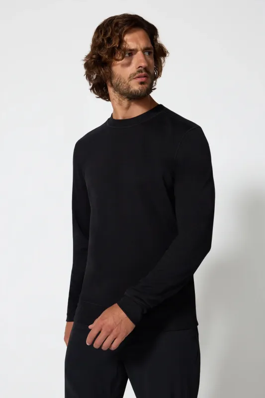 Men's Cozy Fleece Pullover - Black sold by MPG